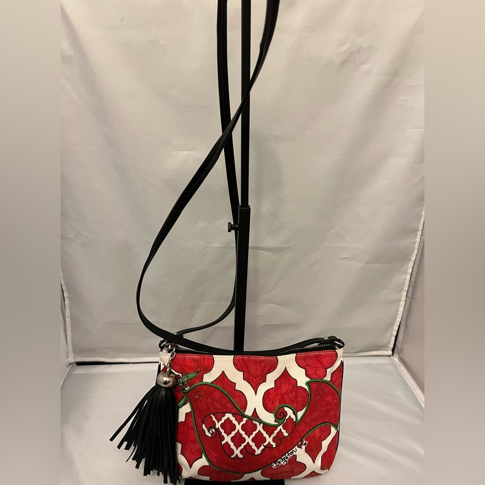 Brighton Red and White Crossbody Bag